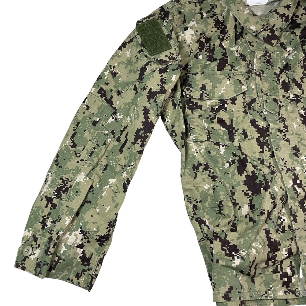 US Navy Nwu Type iii Green Digital Blouse Size Medium Long Ripstop - Picture 5 of 12